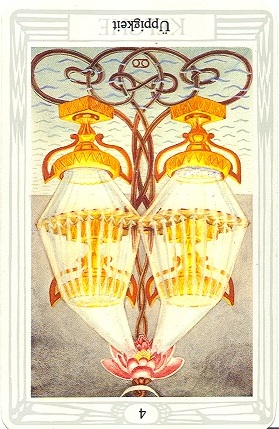 Vier Kelche Tarot